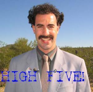 borat high five