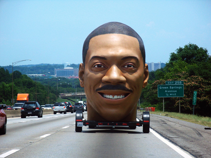 Eddie Murphyâ€™s giant head