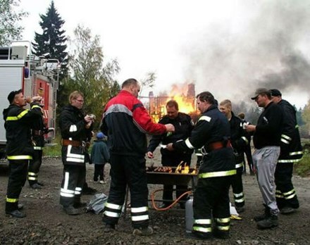 Fire Fighter Lunch Break