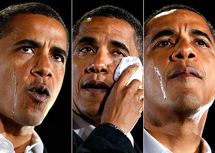 Obama Crying