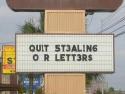 stealing letters