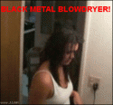 black metal blowdryer